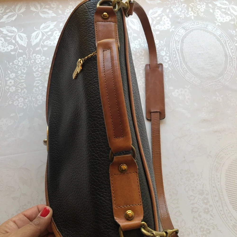 Jack George’s Vintage Briefcase Black Leather Satchel Messenger Business Bag